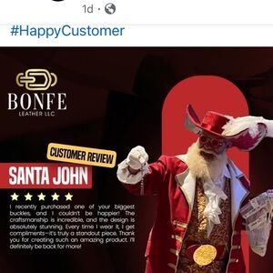 Custom Belt by bonfe Leather workshop ( to accompany our belt buckles )